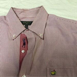 XXL-Bobby Jones Men's Red Checkered Button Down Shirt Excellent Condition